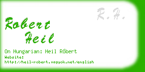 robert heil business card